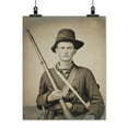 thumbnail image 2 of Print: Young Civil War Soldier, Union Uniform, Hardee Hat, Musket, 2 of 4