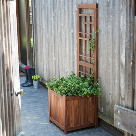 Large Garden Trellis Planter - Coral Coast Halstead Wood Planter Trellis