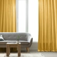 thumbnail image 6 of Ochre Dune Textured Solid Cotton Curtain Pair (2 Panels), Ochre, 50W X 120L, 6 of 6