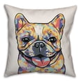 thumbnail image 2 of Creative Products Watercolor French Bulldog 16x16 Spun Poly Pillow, 2 of 3