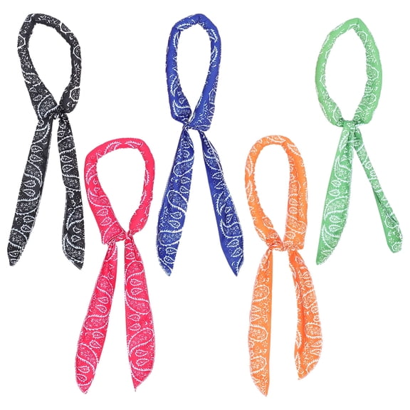 TELOLY 2026 New 5Pcs Summer Cooling Neck Wraps Cooling Scarves for Outdoor, Sport, Travel, Work (Assorted Color)