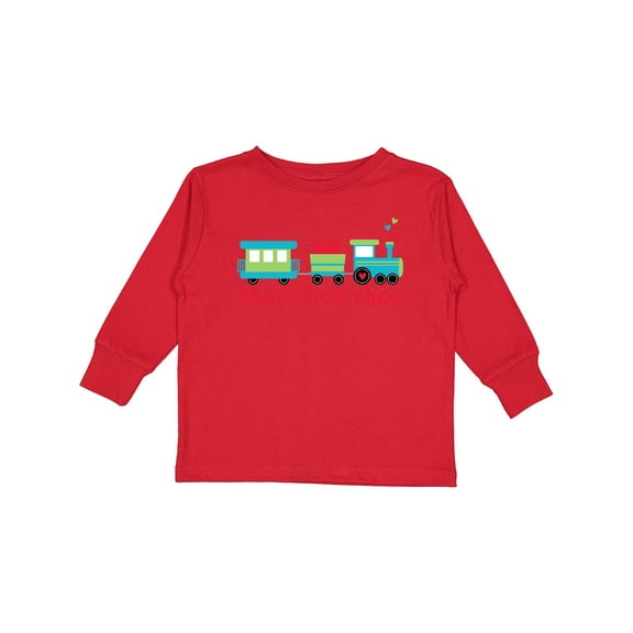 Inktastic Love Train Boys or Girls Long Sleeve Toddler T-Shirt