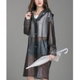thumbnail image 3 of Tejiojio Coats Women's Rain Jacket Outdoor Transparent Waterproof Windproof Coat Outwear, 3 of 9