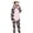 C Pink, variant on Family Matching Cow Pattern Hooded One Piece Pajamas Flannel Full Zipper Jumpsuit Sleepwear for Adults and Kids