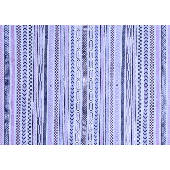 Ahgly Company Machine Washable Indoor Rectangle Abstract Blue Modern Area Rugs, 2' x 3'