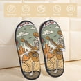 thumbnail image 2 of Fotbe Skeleton Cowboy And Guitar Pantuflas Peludas para Mujer con Estampado, Zapatillas de Peluche, Zapatos de Invierno para Casa, Uso Interior y Exterior-Medium, 2 of 8