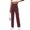 Purple, variant on LYMAYTER Women Casual Trousers High Waisted Stretchy Button Business Work Casual Pants with Pockets S-2XL