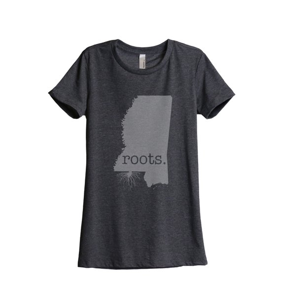 Thread Tank Designs - Home Roots State Mississippi Women Relaxed T-Shirt Tee