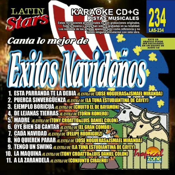 Karaoke Latin Stars 234 Exitos Navideños