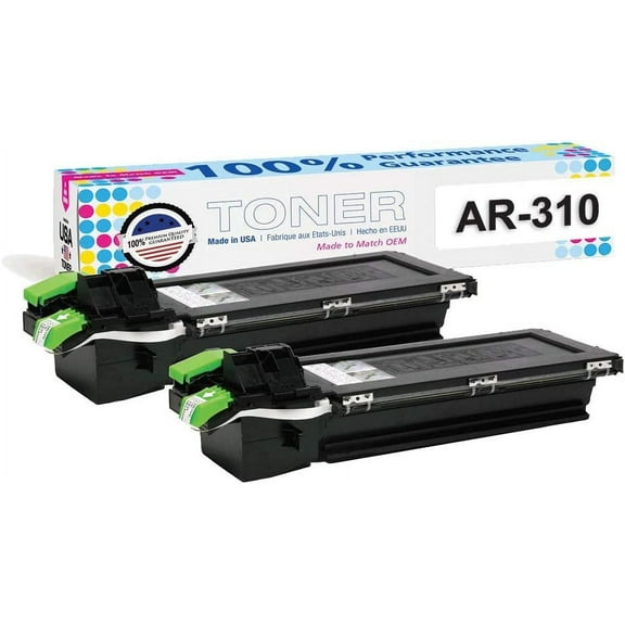 MADE IN USA TONER Compatible Replacement for Sharp AR-310NT AR-235 236 257 275 M208 AR-M237 M257 M277 M317 Black, 2-Pack