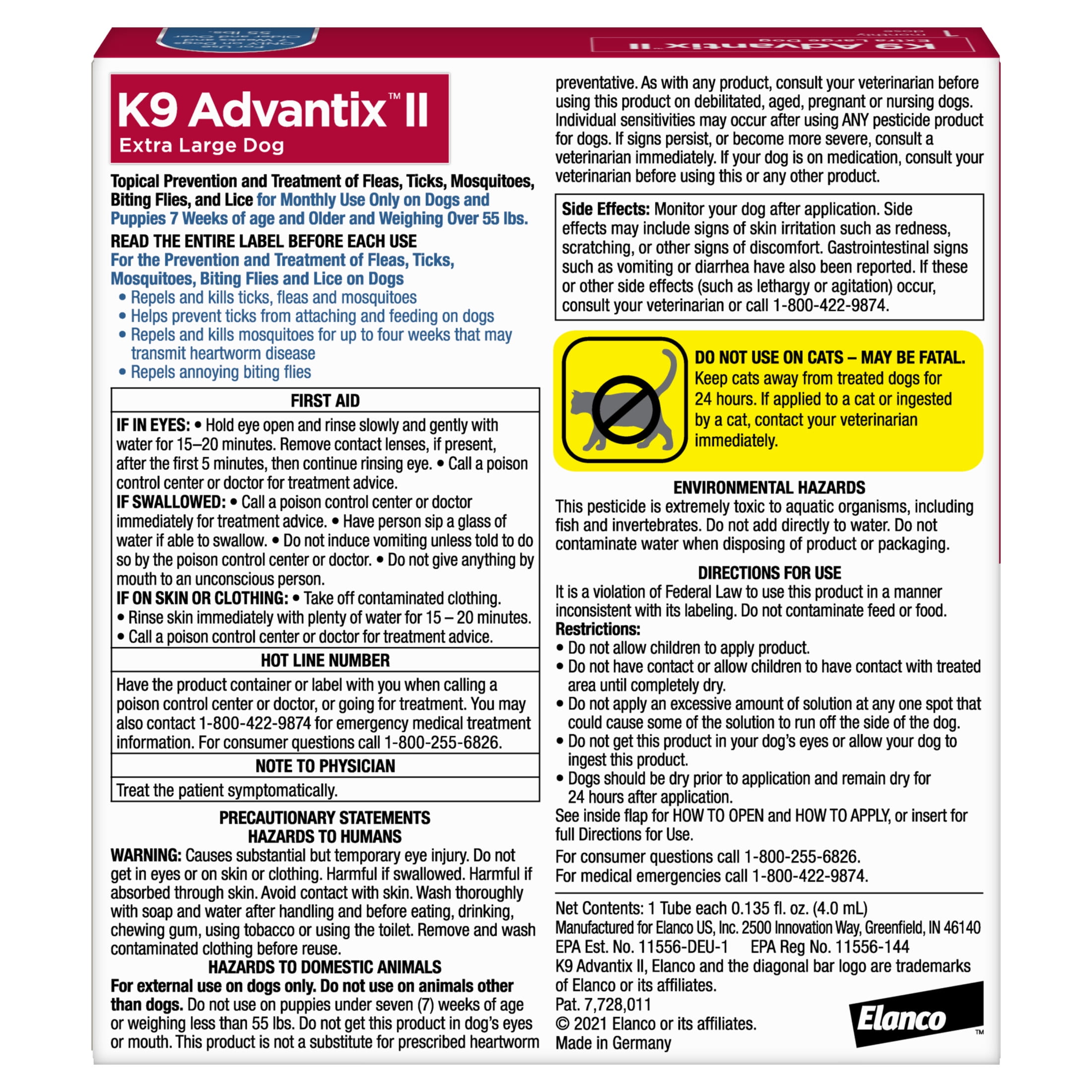 K9 advantix 2 extra 2025 large dog 6 pack