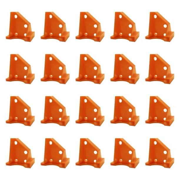 20 espaciadores para pisos, herramienta de instalación para pisos de madera, accesorios para pisos laminados Naranja