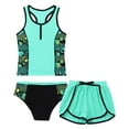 thumbnail image 5 of MSemis Kids Girls 3Pcs UPF 50+ Sun Protection Tankini Swimwear, 5 of 6