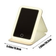 thumbnail image 3 of Travel Makeup Mirror with Light, Lighted Makeup Mirror 5.43*7.95 Inch Tabletop Vanity Mirror with Lights, Rechargeable Desktop LED Cosmetic Mirror with 90° Rotatable Stand, Dimmable Lighting, 3 of 7