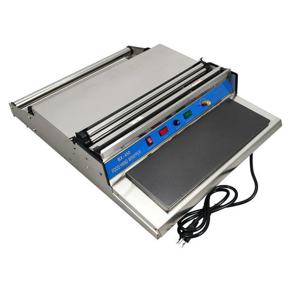 INTSUPERMAI BX-450 Heat Cutting Sealing Wrapping Machine Supermarket Fruit Wrap Film Packaging Machine