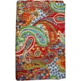 thumbnail image 3 of Trademoon Indian Handmade Paisley Print Cotton Kantha Quilt ,Bedsheet,Bedspread,Throw BlanketSize ( Double 90" x 108" ), 3 of 5