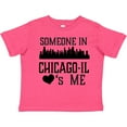 thumbnail image 3 of Inktastic Chicago Illinois Someone Loves Me Skyline Boys or Girls Toddler T-Shirt, 3 of 5