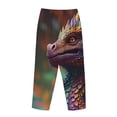 thumbnail image 3 of Lsque Rainbow Scales Fantasy Dragon Print Women's Pajama Pants, Lounge Pant - Comfortable Home Wear,Elastic Waistband, Stylish Design-Large, 3 of 9