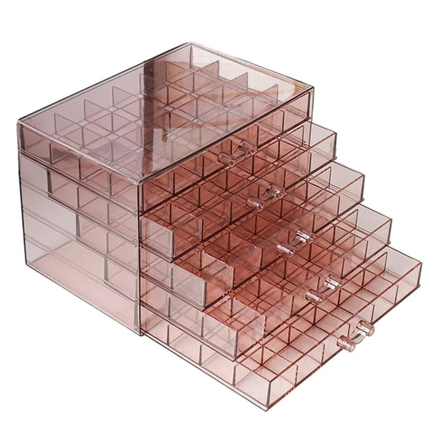 Organizador de cuentas transparente con cajones Strade Fareast Limited habitac rojo