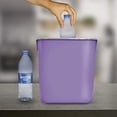 thumbnail image 2 of Acrimet Wastebasket, Deskside Bin, 3.25 Gallon/13 Quart/ 12 Liter (Plastic) (Purple Color) (Set of 4), 2 of 3
