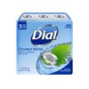 Dial Skin Care Bar Soap, Coconut Water, 4 Ounce, 3 Bars