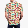 thumbnail image 5 of Rocae Colorful Butterflies for Men's Short Sleeve Polo Shirt, Quick Drying Performance Moisture Wicking Sports Men's Golf Shirt Small, 5 of 9