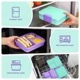 thumbnail image 5 of Bento Lunch Box Set for Kids with 9.5oz Soup Thermo Leak-Proof Lunch Food Container with Insulated Hot Food Jar for Kid Toddler Girls Boys Teens to School,Travel Purple, 5 of 8