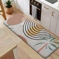 thumbnail image 5 of Orange Boho Geometric and Plant Pattern (2) Kitchen Rug Mat,Kitchen Runner Rugs Non Skid Washable,Decorative Kitchen Floor Mats for Kitchen,Sink,Laundry,17"x47.2", 5 of 7