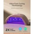 thumbnail image 6 of MelodySusie UV Nail Lamp, PLUS30F UV Light for Gel Nails True 36W Professional LED Nail Dryer with 3 Timer, Smart Sensor, LCD Display,Pink, 6 of 7