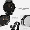 thumbnail image 3 of LAVAREDO Mens Watch Minimalist Waterproof Quartz Watches for Men Business Dress Casual Watch with Stainless Steel Mesh Band Gift for Man, 3 of 8