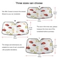 thumbnail image 5 of ALAZA Ladybugs Flowers Windshield Sun Shade Car Foldable Sun Visor Block UV Rays Protector 55"x27.6", 5 of 8