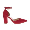 thumbnail image 1 of Zapatillas Paulina color rojo con ajuste de hebilla en el tobillo 25.5 Dorothy Gaynor Zapatillas Paulina color rojo con ajuste de hebilla en el tobillo 25.5, 1 of 6