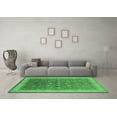 thumbnail image 3 of Ahgly Company Indoor Square Oriental Emerald Green Traditional Area Rugs, 7' Square, 3 of 4