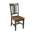thumbnail image 4 of Pemberly Row Wood Splatback Chair - Set of 2 Chairs in Hickory / Washed Coal, 4 of 11