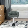 thumbnail image 5 of Homebeez Storage Ottoman Vanity Stool,360°Swivel Height Adjustable Foot Stool,Modern Accent Stools for Bathroom Living Room, 5 of 9