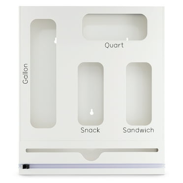 Moderne Luxe 4-Compartment Desktop Organizer with Non-Slip Pads and Separate Compartment, White, 1 Pack