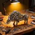 thumbnail image 6 of 3D Metal Model Kits Puzzle for Adults, Mechanical Boar Model Kit, Steampunk Animal Build with Premium Metal Structure, Display Piece for Desk Decor and Mechanical Hobbyists (1100PCS), 6 of 6