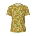 thumbnail image 5 of Wukai Corn Print Men's Short-Sleeved Mesh T-Shirt,Quick-Dry Short Sleeve Workout T-Shirt-Medium, 5 of 8