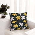 thumbnail image 6 of Yiaed Lilies Flowers Print Pillow Covers Super Soft Decorative Square Throw Pillow Covers Case Cushion Covers for Sofa Couch Bedroom Car Decor（No pillow core）-18"x18", 6 of 7