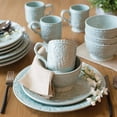 thumbnail image 4 of Fitz and Floyd English Garden 20 oz Mint Stoneware Tableware Bowl (4 Count), 4 of 6