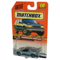 Matchbox Top Class (1998) Lamborghini Countach Blue Toy Car #16/100