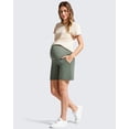 thumbnail image 2 of G4Free Evergoing Maternity Shorts with Pockets Over The Belly Stretchy Pregnancy Pants Casual Workout, 2 of 8