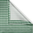 thumbnail image 3 of Ambesonne Christmas Plaid Kitchen Curtains, Dark Green Gingham, 55"x36", Hunter Green and White, 3 of 3