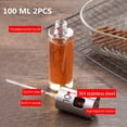 thumbnail image 2 of 2 pieces oil sprayer bottle 100ML, oil sprayer, transparent oil sprayer, olive oil spray pump sprayer atomizer for cooking, 2 of 5