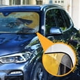 thumbnail image 3 of Qxltty Crown Black Pug Dog Car Windshield Sunshades Foldable UV Rays Sun Visor Protector Keep Your Vehicle Cool 53×23.5in, 3 of 8