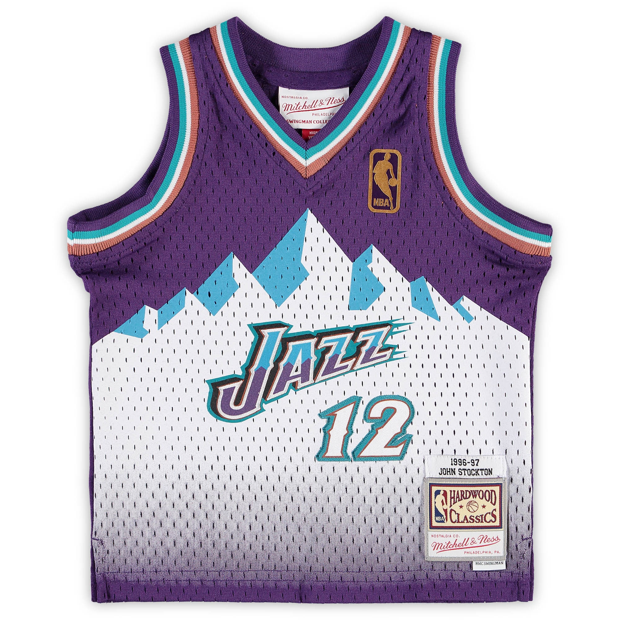 John Stockton Utah Jazz L jersey purple retro vintage for Sale in Miami, FL  - OfferUp
