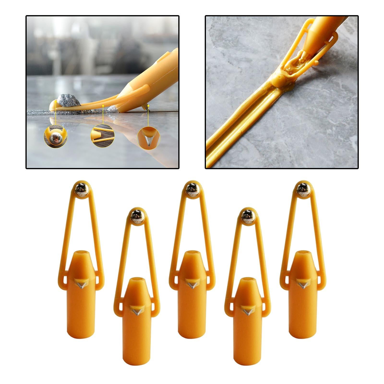 Set of 5 Concrete Countertop Caulking Tool Floor Joint Metal Ball Tile