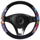 thumbnail image 1 of Funda para volante, antideslizante, transpirable, para coche, étnica, cálida y esponjosa, para mujer, apta para la mayoría de coches, sin olor, 1 of 5