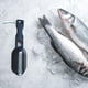 thumbnail image 3 of Cepillo descamador de pescado que elimina fácilmente los ralladores de piel de pescado con dientes de sierra de acero inoxidable Negro, 3 of 8
