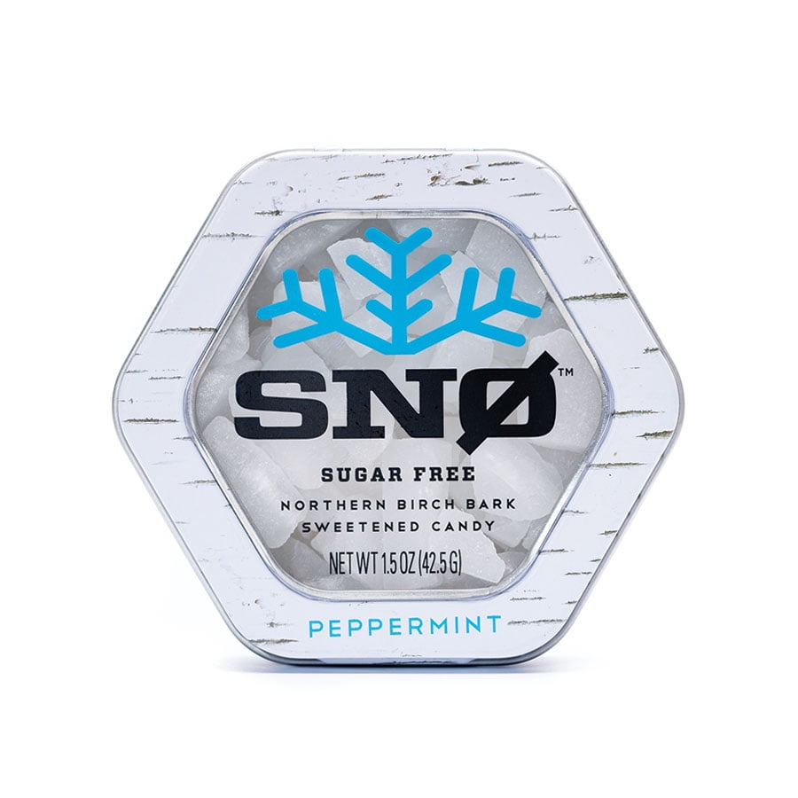 Peppermint Xylitol Candy Chips SNØ 1.5oz Tin Handcrafted w/ ONLY 2